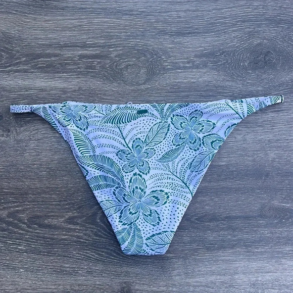 Rip Curl Rio Floral One Shoulder Crop & Cheeky Coverage Bottoms, teal - Picture 14 of 16